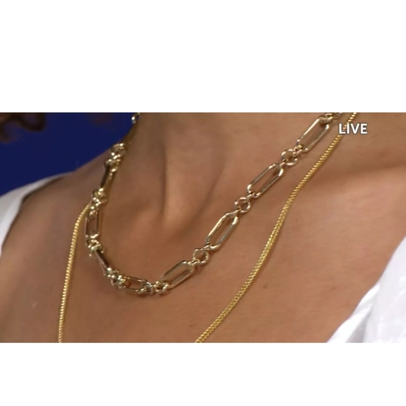 Stefano Oro 14k Yellow Gold 18" Semi Solid Figaro Rolo Link Necklace Chain 8.4 g - Picture 8 of 11